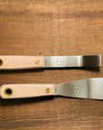 American made Lamson putty knives for glazing windows. Quality bent putty knives made in the USA