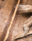 Nupak dry Oakum packed into crack in wooden timber