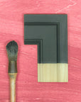 waste not linseed oil gray painted on sample door jamb