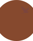 Metal primer swatch. Deep red/brown natural linseed oil paint primer for metal.