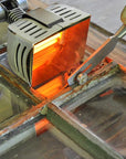 Infrared paint removal from an old window, using a Speedheater Cobra