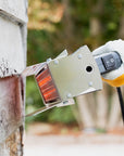 Paint stripping made easy with the Speedheater infrared Rapid Slim. Used for removing paint on old siding and more. 